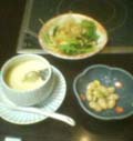 豆腐サラダと茶碗蒸し